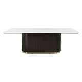 Clayten - Dining Table With Natural Marble Top