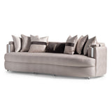 Carmela - Mansion Sofa - Zinc / Chrome