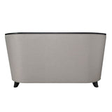 Zemocryss - Loveseat With 2 Pillows - Beige Fabric
