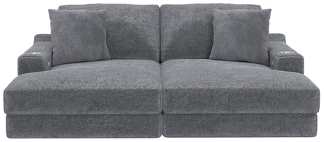 Cozy - 2 Piece Double Wide Chaise With USB Charging Ports