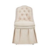 Villa Cherie - Tufted Vanity Chair - Frosted Pearl