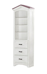 Tree House - Bookcase Cabinet - Pink & White
