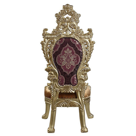 Bernadette - Side Chair (Set of 2) - Pattern Fabric & Gold