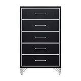 Ava - 5 Drawer Chest - Ebony