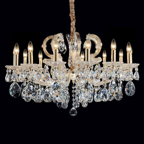 Michael Amini Lighting - Portola 14-Light Traditional Crystal Chandelier - Gold