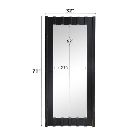 Dara - Floor Mirror - Black