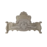 Dresden - Queen Bed - Synthetic Leather & Bone White