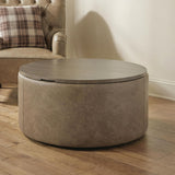 Bethanstone - Storage Ottoman - Warm Brown