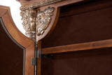 Villa Valencia - Accent Floor Wall Mirror With Storage - Classic Chestnut
