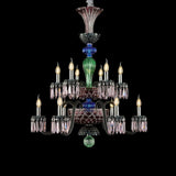 Michael Amini Lighting - Noir 12-Light Traditional Crystal Chandelier - Black