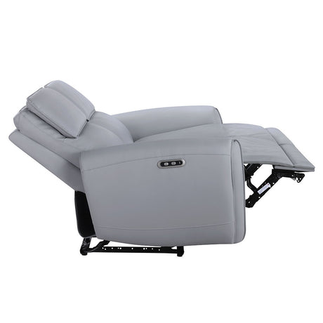 Jeromie - Power Motion Sofa With USB Port - Gray Synthetic Leather