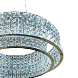 Michael Amini Lighting - Galaxy 24" Round LED Crystal Chandelier - Chrome