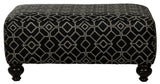 Cumberland - Cocktail Ottoman - Onyx