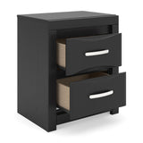 Stabotta - Two Drawer Night Stand - Black