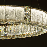 Michael Amini Lighting - Mina 31" Round Crystal LED Chandelier - Clear