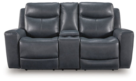 Bexhurst - Power Reclining Loveseat With Console / Adjustable Headrest