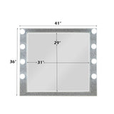 Sliverfluff - Mirror With Light - Mirrored & Champagne