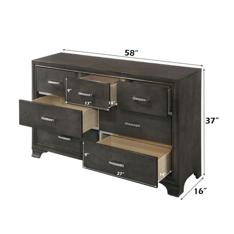Carine II - Dresser - Gray