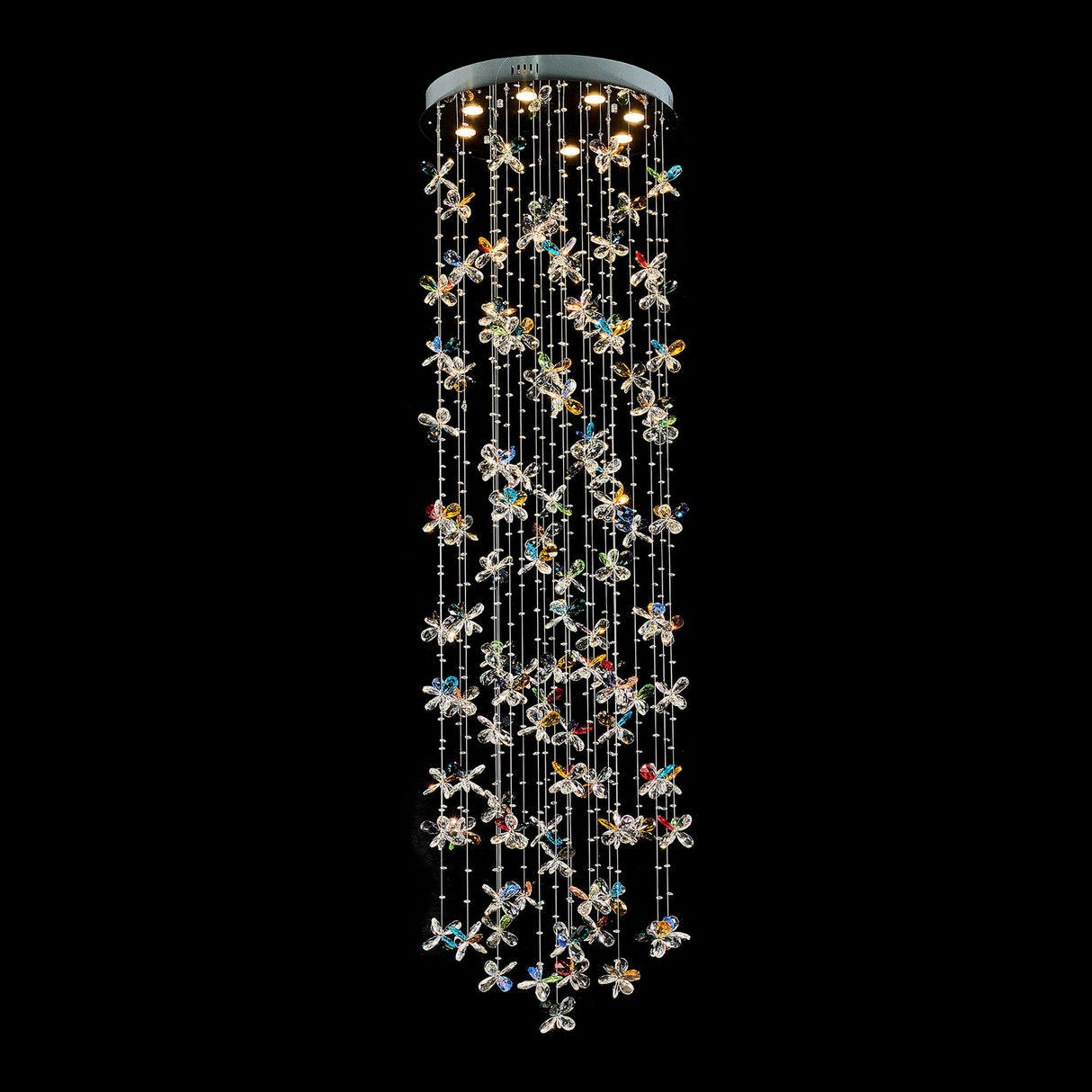 Michael Amini Lighting - Wings Of Color Crystal LED Chandelier - Clear