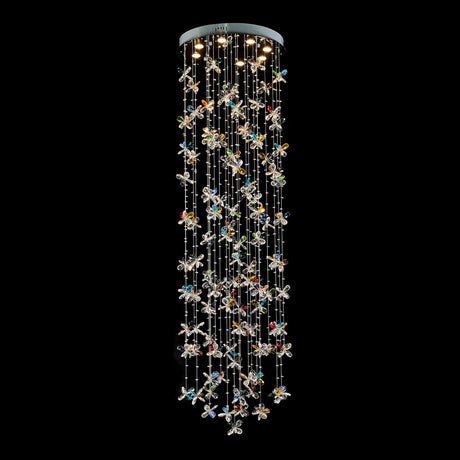 Michael Amini Lighting - Wings Of Color Crystal LED Chandelier - Clear