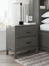 Mazing - Two Drawer Night Stand - Gray