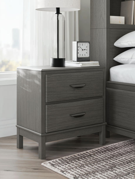 Mazing - Two Drawer Night Stand - Gray