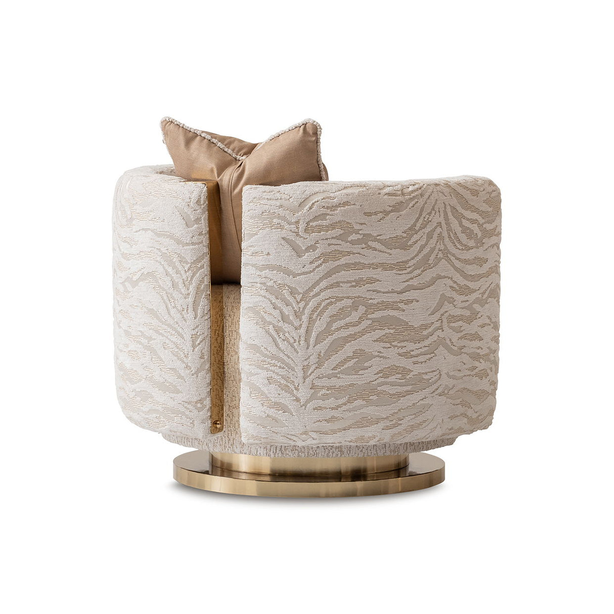 Savannah Breeze - Swivel Chair - Cashmere / Bright Gold