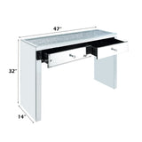 Noralie - 32"H Console Table - Mirrored & Faux Diamonds