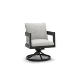 Salina Bay - Swivel Chair With Cushion (Set of 2) - Black / Gray