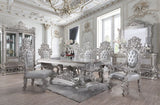 Valkyrie - Arm Chair (Set of 2) - Synthetic Leather & Antique Platinum