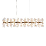 Michael Amini Lighting - Bouquet 18-Light Rectangular Chandelier - Gold