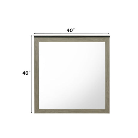 Joanna - Mirror - Weathered Gray