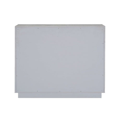 Anpu - Console Cabinet - Silver Faux Crocodile Skin