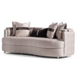 Carmela - Sofa - Zinc / Chrome