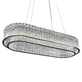 Michael Amini Lighting - Galaxy Oval LED Crystal Chandelier - Chrome