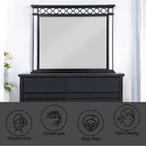 Varian II - Mirror - Mirrored, Black & Sliver