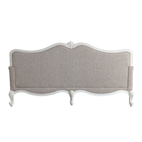 Ciddrenar - Sofa With 5 Pillows - Fabric & White