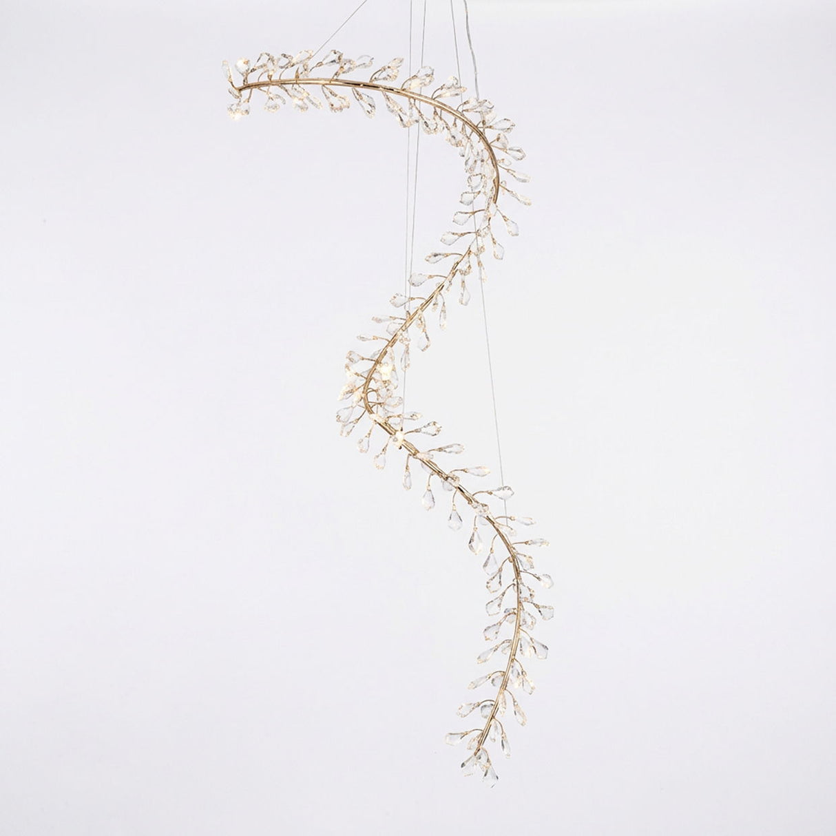 Michael Amini Lighting - Elora 98" LED Crystal Chandelier - Gold