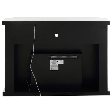 Noralie - 51" Fireplace With LED - Mirrored & Faux Diamonds