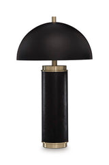 Lemland - Metal Table Lamp - Black / Gold Finish