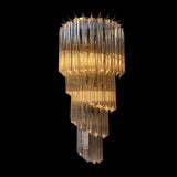 Michael Amini Lighting - Spiral 5-Light 25" Crystal Wall Sconce - Gold / Brown