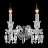 Michael Amini Lighting - Treviso 2-Light Traditional Crystal Wall Sconce - Clear