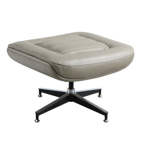 Piran - Ottoman - Twilight Top Grain Leather