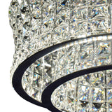 Michael Amini Lighting - Galaxy Oval LED Crystal Chandelier - Chrome