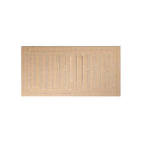 Wesley - Patio Dining Table With Self Storing Leaf - Light Brown