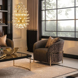Michael Amini Lighting - Astra 34" LED Crystal Chandelier - Gold