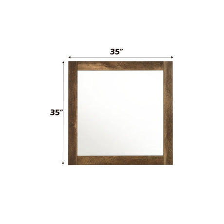 Morales - Mirror - Rustic Oak