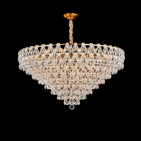 Michael Amini Lighting - Gala 28-Light Round LED Chandelier - Gold