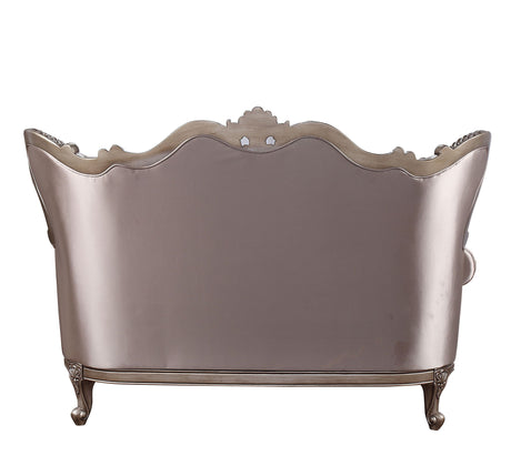 Jayceon - Loveseat With 2 Pillows - Fabric & Champagne