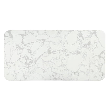 Clayten - Dining Table With Marble Top - White Natural Marble Top & Espresso